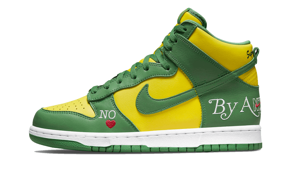 Tenisky a topánky Nike Supreme x Dunk High SB "By Any Means - Brazil" Zelené | DN3741-700, 0