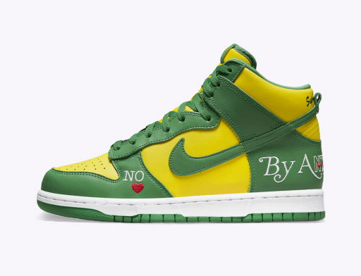 Tenisky a topánky Nike Supreme x Dunk High SB "By Any Means - Brazil" Zelené | DN3741-700