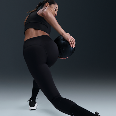Tielko Nike Nike Universa 7/8 Mid-Rise Pocket Leggings Čierna | HQ6813-010, 3