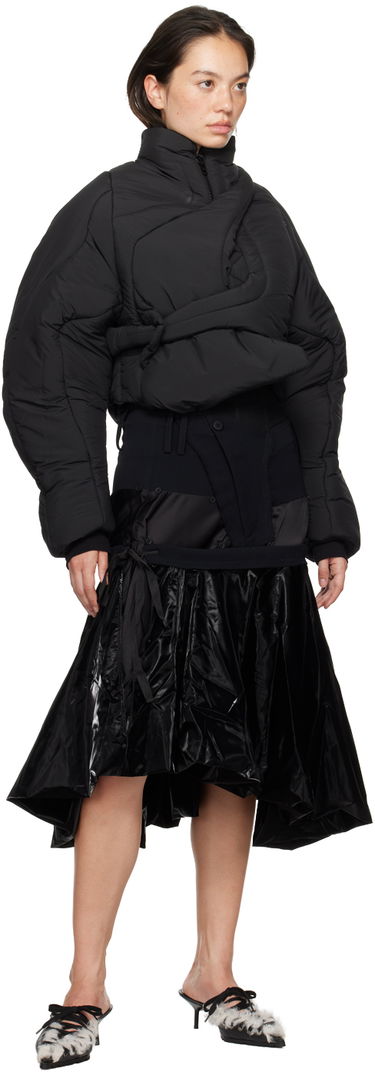 Prešívaná bunda Ottolinger Ottolinger Asymmetrical Padded Jacket Čierna | 1090603921, 3
