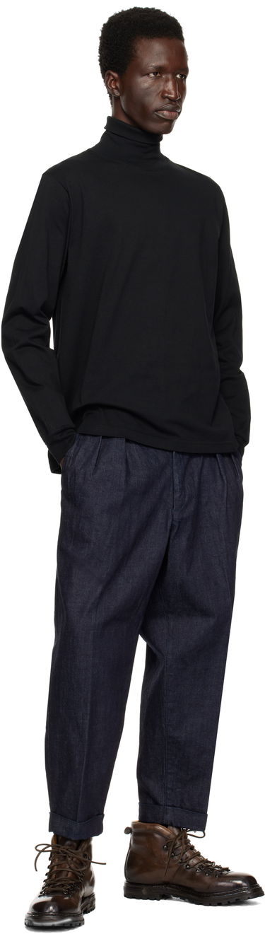 Sveter BEAMS BEAMS PLUS Pima Cotton Turtleneck Čierna | 38140022156, 3