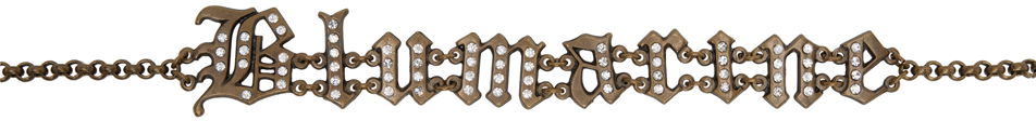 Náhrdelník Blumarine Rhinestone Logo Chain Belt Hnedá | P344W022A, 0