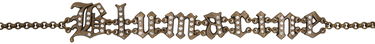 Náhrdelník Blumarine Rhinestone Logo Chain Belt Hnedá | P344W022A, 0