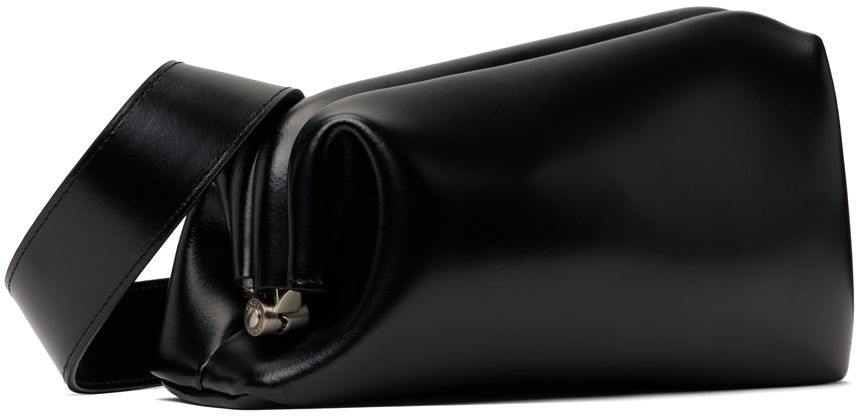 Taška cez rameno OSOI Slide Black Leather Shoulder Bag Čierna | 24FWB010167001, 1