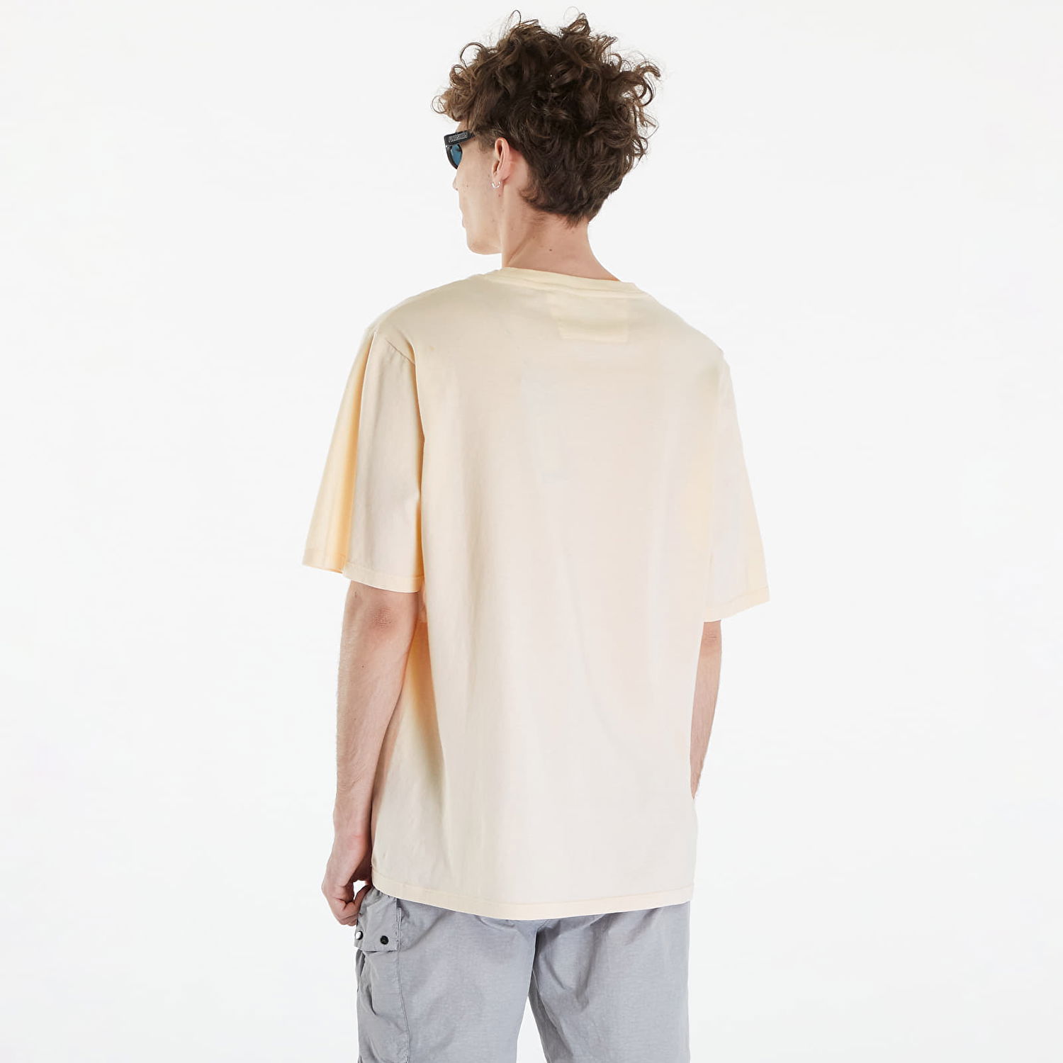 Tričko C.P. Company Short Sleeve T-Shirt Pistachio Shell Béžová | 16CMTS182A005697G-402, 1
