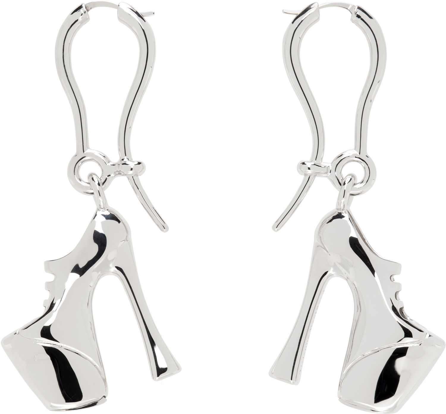 Náušnice Vivienne Westwood Vivienne Westwood Silver-Tone Alienor Platform Heel Dangle Earrings Metalická | 6202016S-02P019-, 0