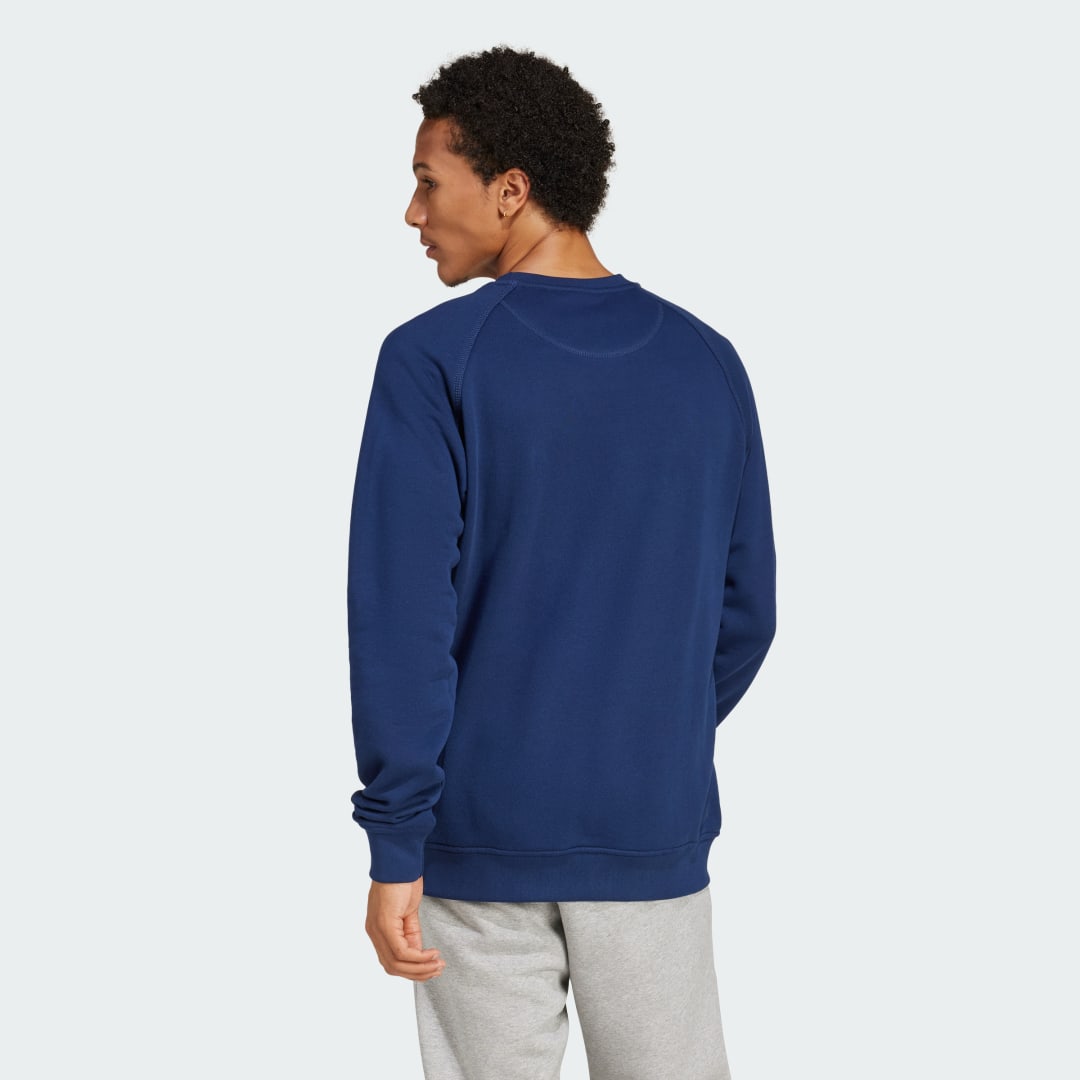 Mikina adidas Performance Essentials Crewneck Sweatshirt Modrá | JD2414, 1