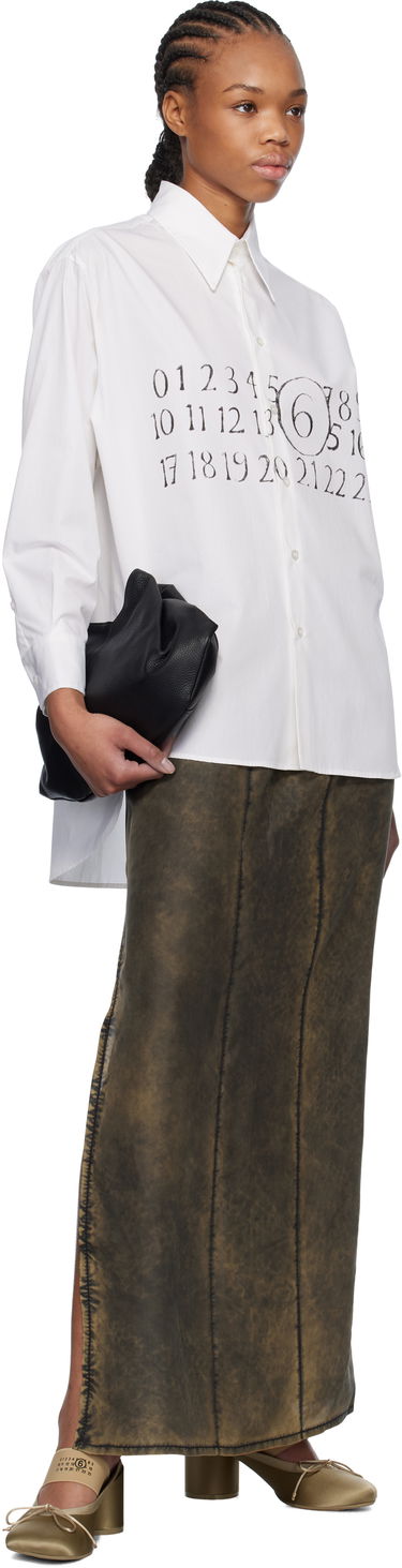 Košeľa Maison Margiela MM6 Maison Margiela Cotton Poplin Numbers Shirt Biela | S52DT0047 M35152, 3