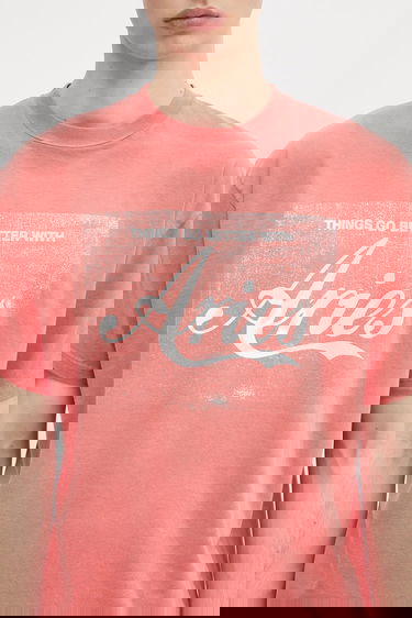 Tričko Aries Aries Sunbleached Cola Short Sleeve Printed T-Shirt Červená | AR6262203, 6