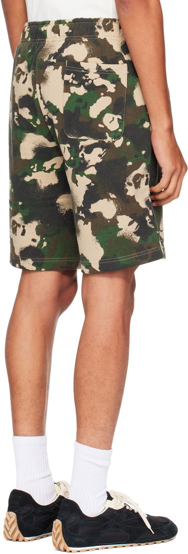 Šortky BAPE Map Camo Regular Fit Shark Sweat Shorts Zelené | 001SPL301001M, 2