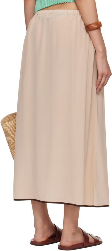 Sukňa Baserange Baserange Silk Maxi Slip Skirt Béžová | KIN SKIRT, 2