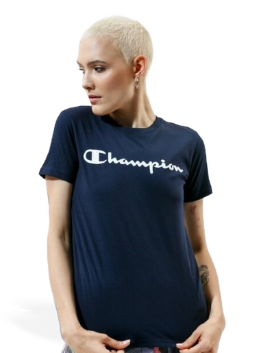 Tričko Champion Crewneck Tee Navy | 114780BS501