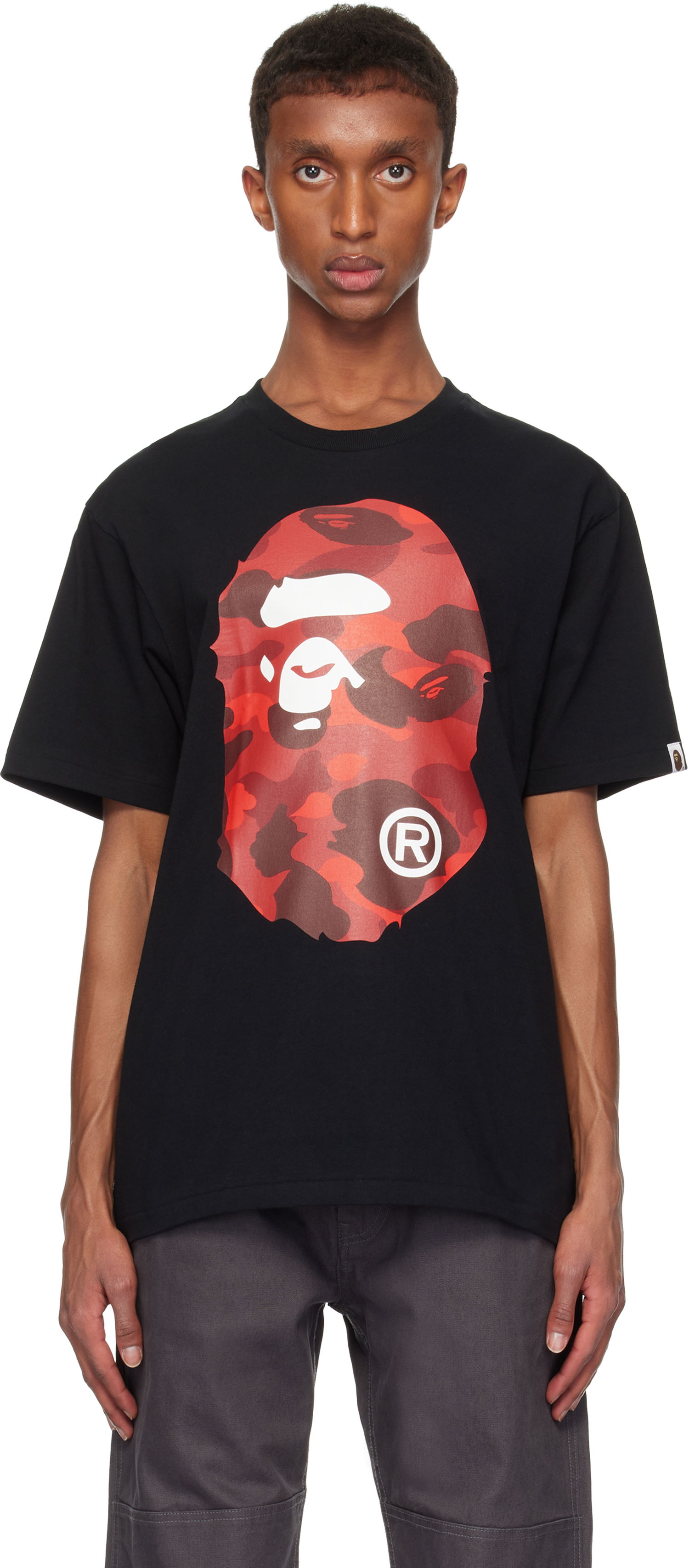 Tričko BAPE Big Ape Head T-shirt Čierna | 001TEK301018M, 0