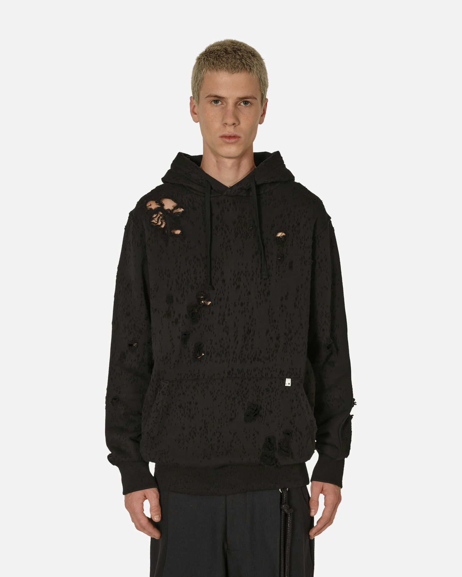 Mikina 1017 ALYX 9SM Destroyed Lightercap Hoodie Čierna | AAUSW0221FA01 BLK0001, 0