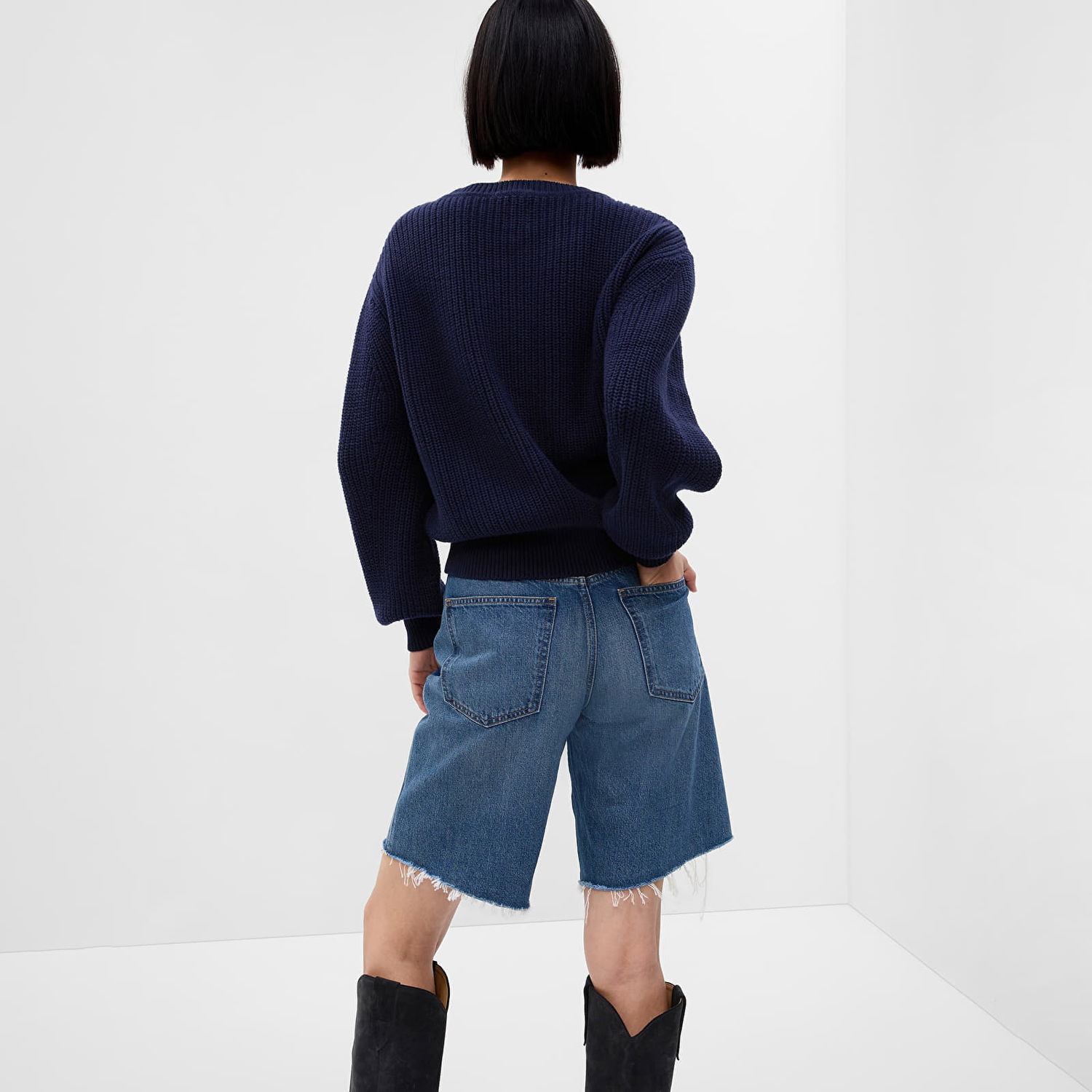 Mikina GAP Classic Cotton Crewneck Sweatshirt Navy Uniform Navy | 592238-00, 1