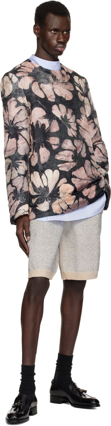 Šortky Dries Van Noten Dries Van Noten Metallic Knit Shorts Metalická | 251-021205-1710, 3
