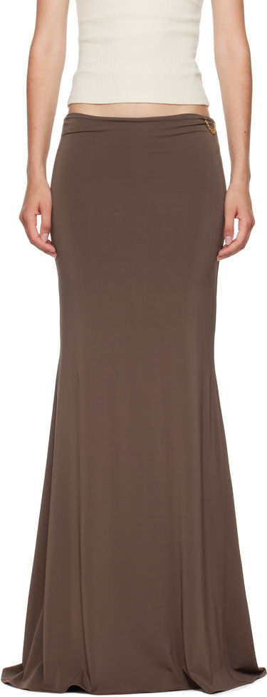 Sukňa AMIRI AMIRI Logo Chain Maxi Skirt Hnedá | AWSKCA1022, 0