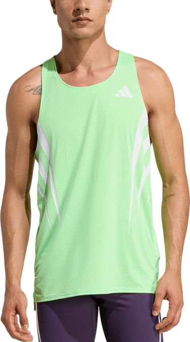 Tielko adidas Originals Adizero New York City Performance Running Tank Top Zelené | jy6999, 0