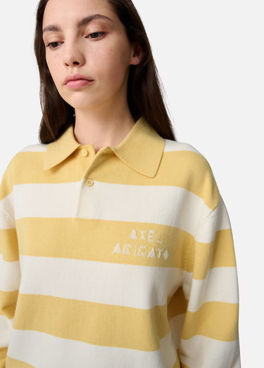Sveter AXEL ARIGATO Frey Striped Long-sleeved Polo Sweater Rôznofarebný | A3315003, 8