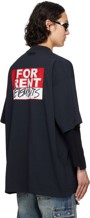 Tričko VETEMENTS Vetements 'For Rent' Oversized T-Shirt Navy | UA66TR745N, 2