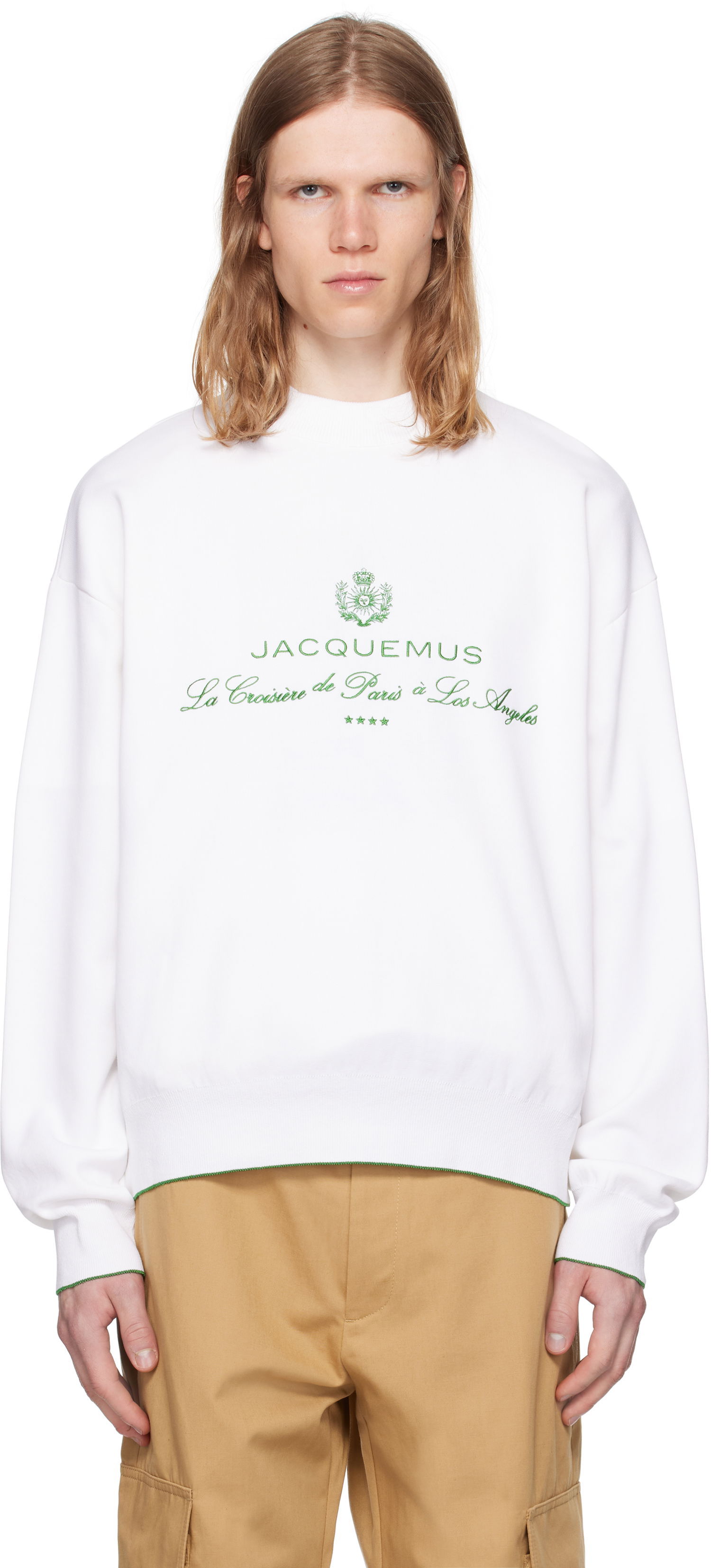 Mikina Jacquemus Jacquemus La Croisière 'The Venice' Sweatshirt Biela | 25E255KN544-2427, 0
