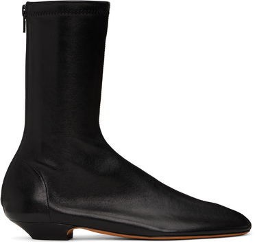 Tenisky a topánky Khaite Khaite Apollo Flat Ankle Boots Čierna | F1082-836, 0