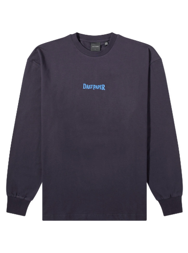 Tričko DAILY PAPER Rami Long Sleeve T-Shirt Navy | 2321119