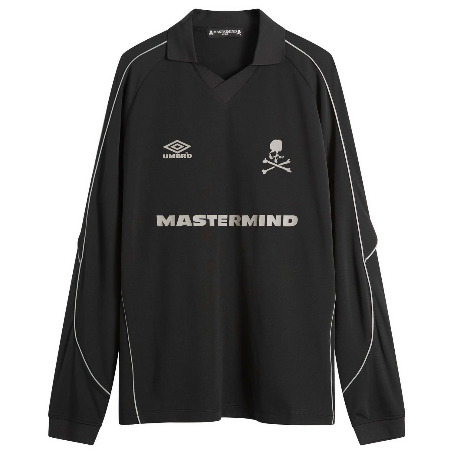 Dres Mastermind WORLD MASTERMIND WORLD x Umbro Long Sleeve Game Shirt, Size Large Čierna | MW25C14-TS228-1, 1