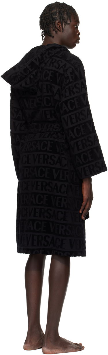 Pyžamo Versace Versace 'Versace' Allover Bathrobe Čierna | 1010660_1A07545, 2