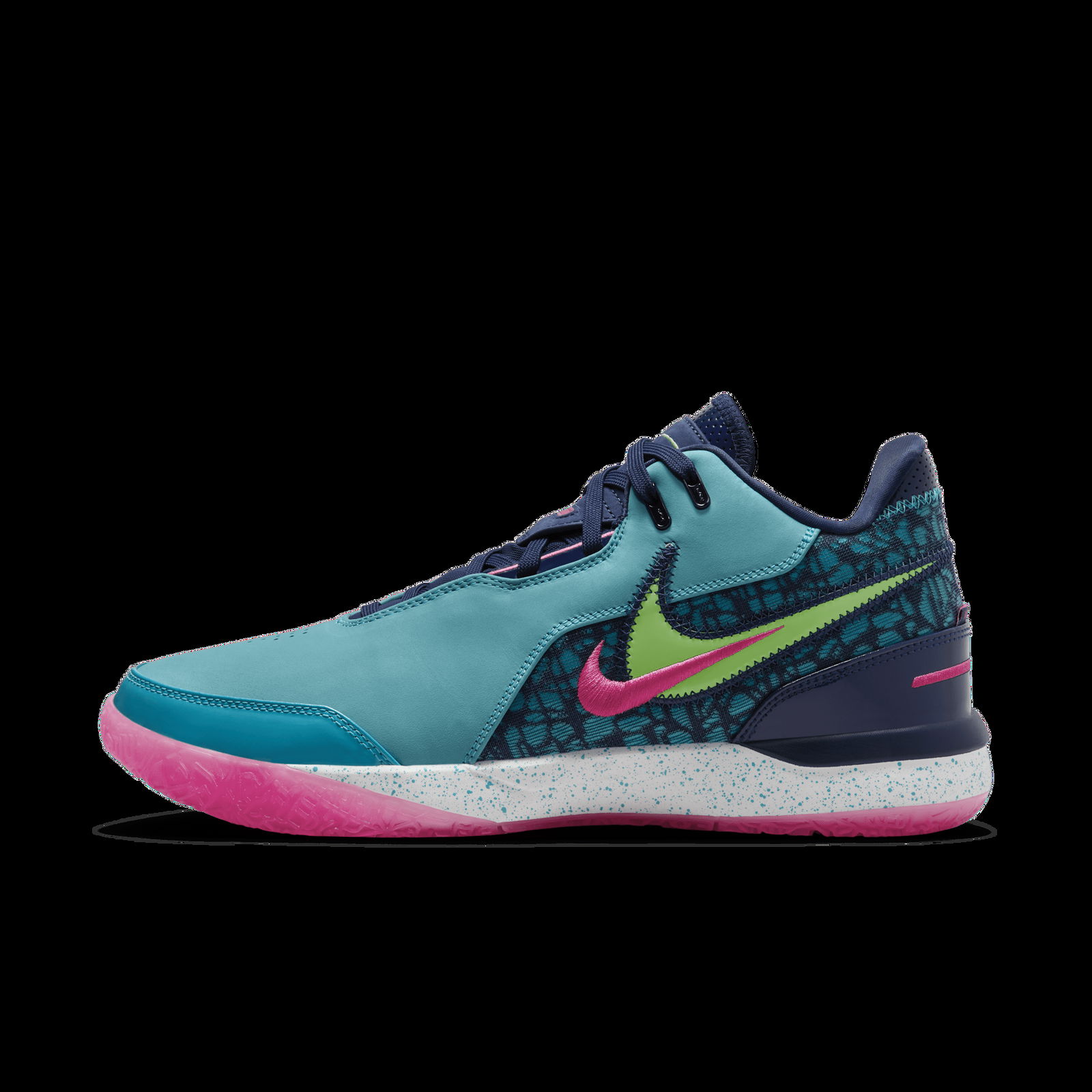 ZOOM LEBRON NXXT GEN AMPD DIGITAL VICE, DUSTY CACTUS/GREEN STRIKE-MIDNIGHT NAVY-FIERCE PINK-PLAYFUL PINK-SAIL