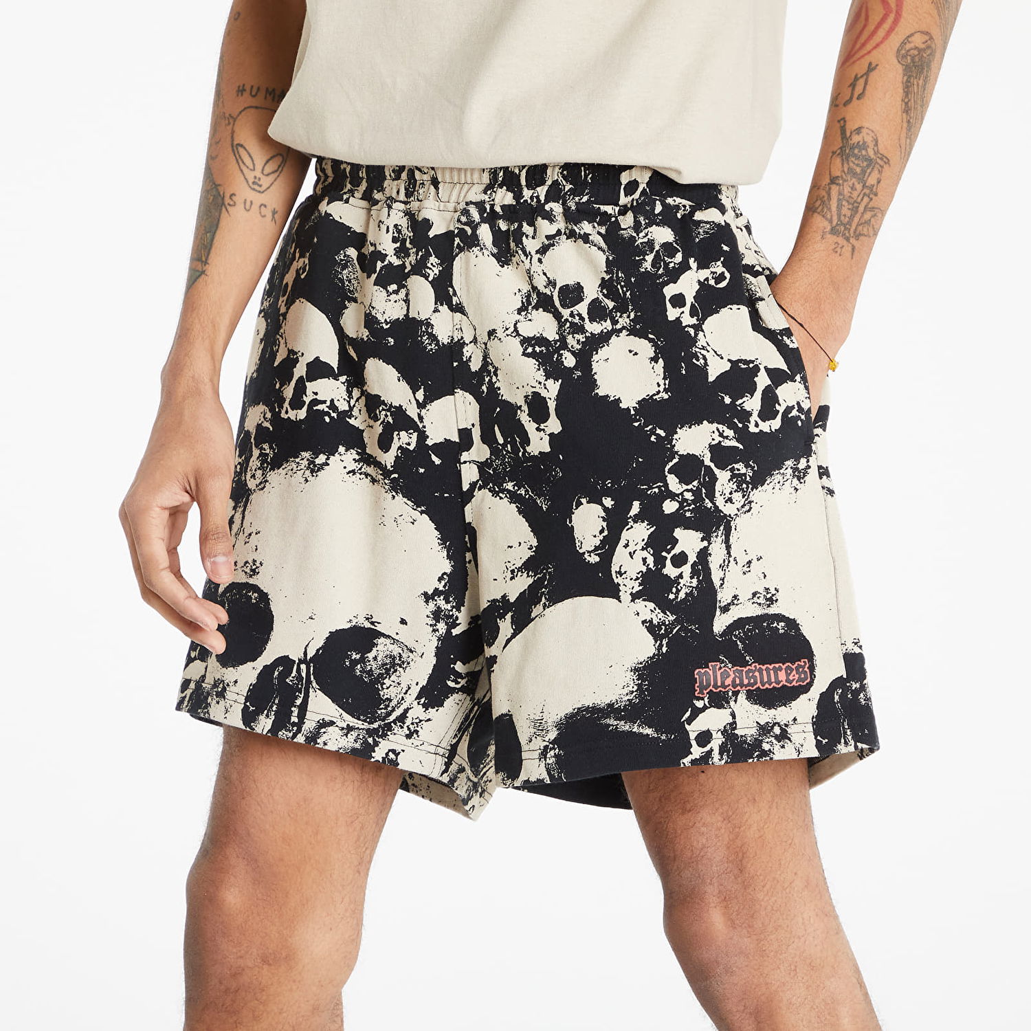 Šortky Pleasures Despair Cotton Shorts Čierna | P22SP013 black, 0