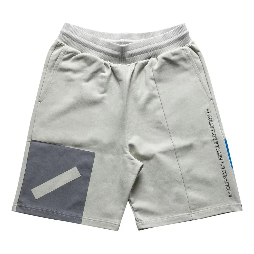 Šortky A-COLD-WALL* A-COLD-WALL* Hemisphere Print Shorts Béžová | ACWMB056-CHALK, 0