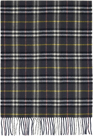 Šál Burberry Burberry British Wool Check Scarf Navy | 8109460, 0