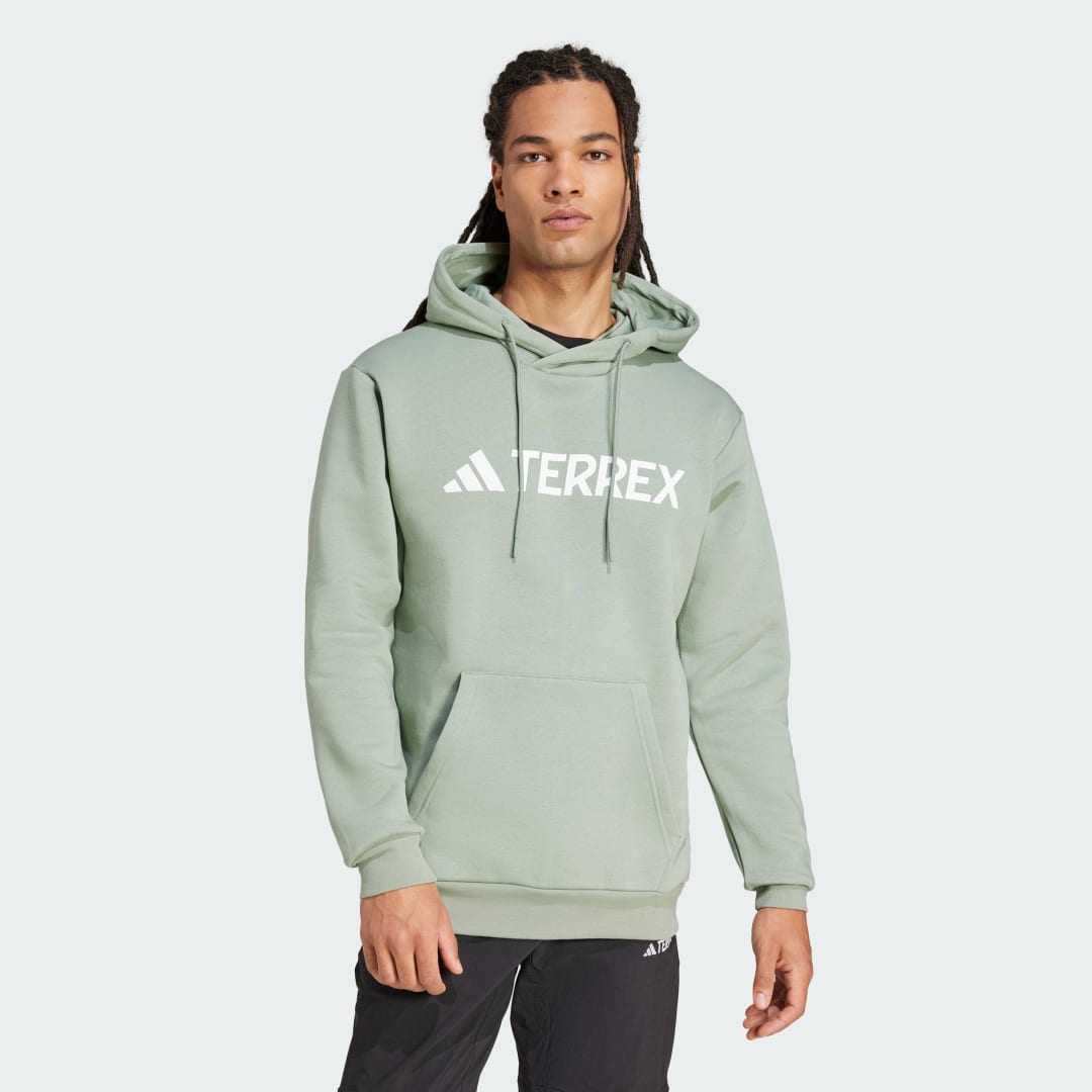 Mikina adidas Performance Multi Logo Hoodie Zelené | JH3275, 0