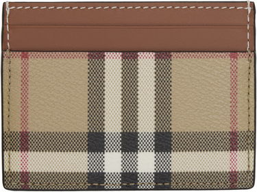 Peňaženka Burberry Burberry Check Case Card Holder Béžová | 8109801, 1