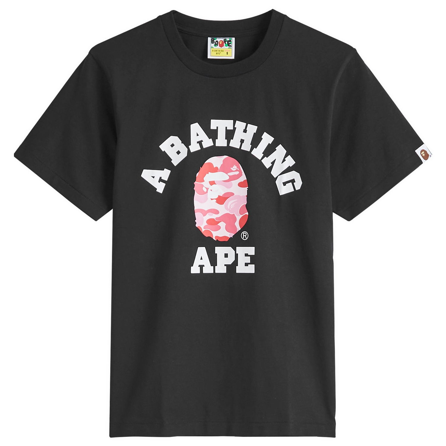 Tričko BAPE ABC Camo College T-Shirt Čierna | 001TEK802005L-BKG, 1