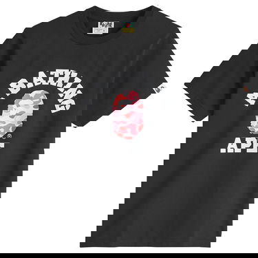 Tričko BAPE ABC Camo College T-Shirt Čierna | 001TEK802005L-BKG, 1