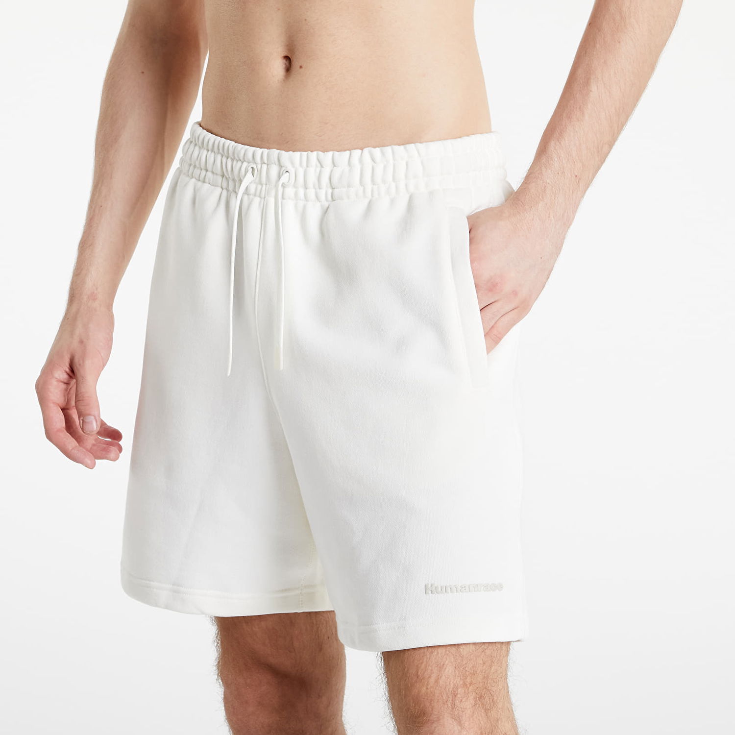 Šortky adidas Originals Pharrell Williams x Basics Shorts Biela | HJ7061, 0