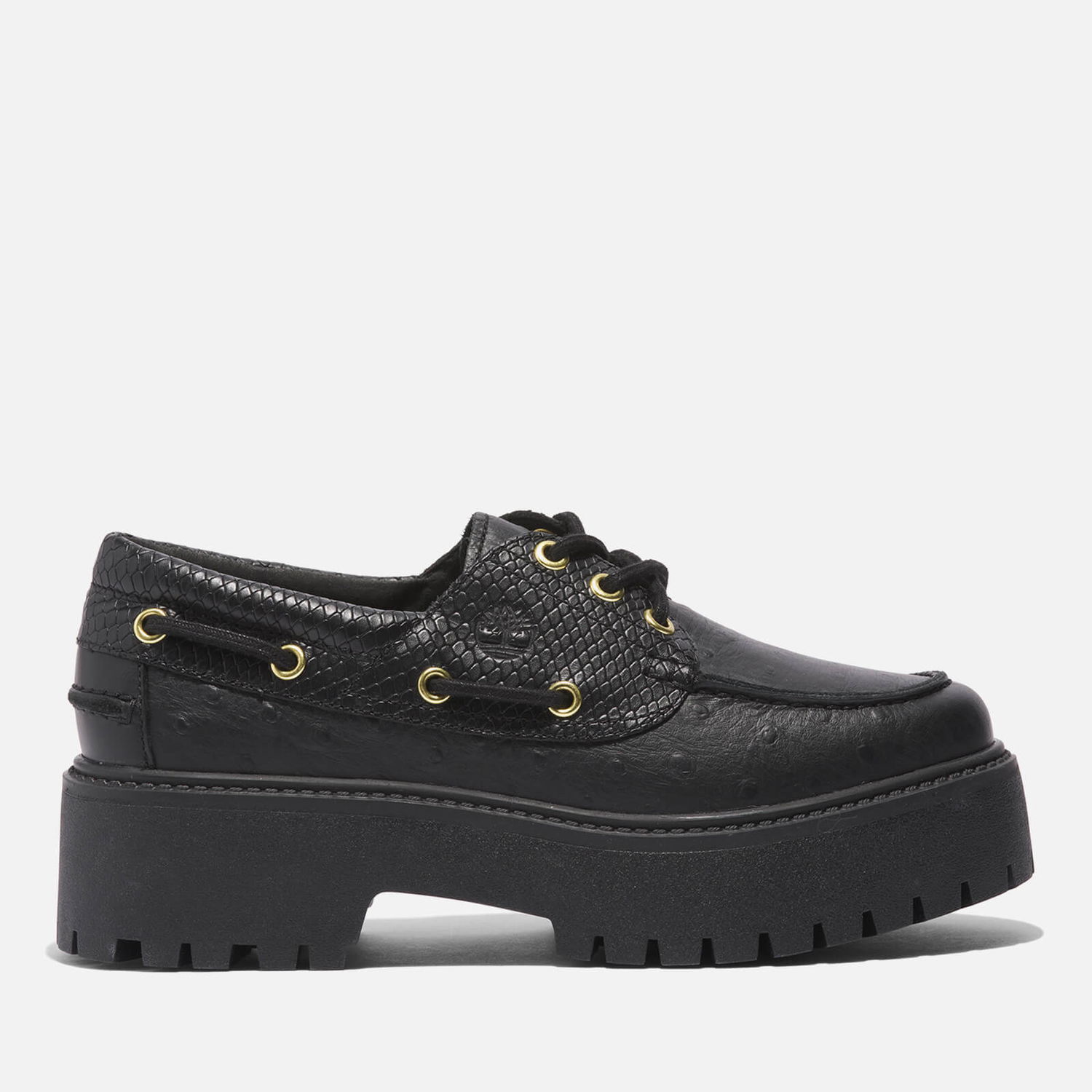 Oblečenie Timberland Women's Stone Street Leather Platform Shoes - UK 3.5 Čierna | TB0A2QEY0151, 0