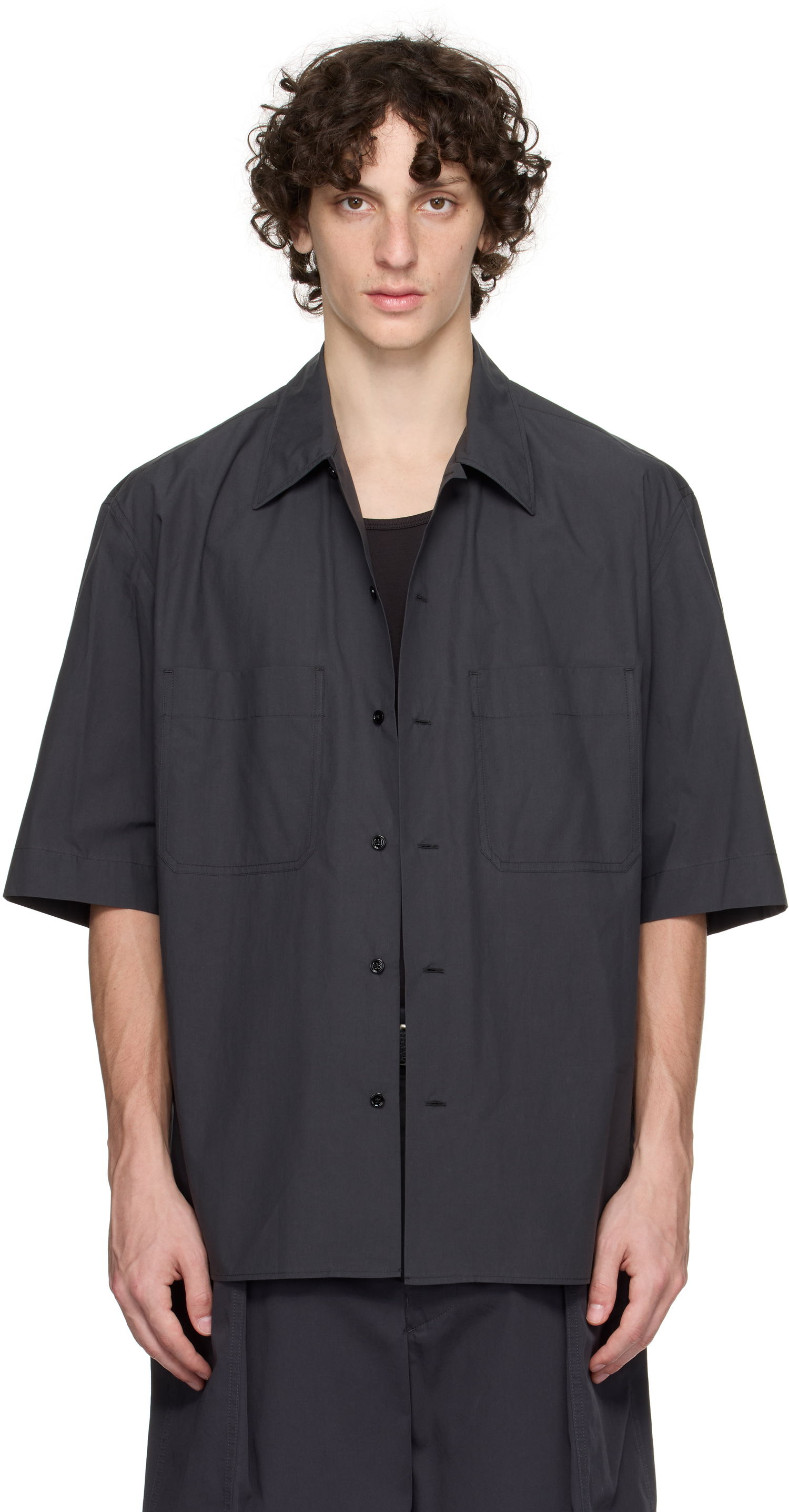 Košeľa LEMAIRE Lemaire Convertible Shirt Čierna | SH1175 LF1364, 0