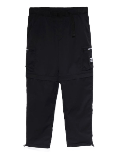 Nohavice BAPE Side Pocket Detachable Relaxed Fit Pants Čierna | 1I80-152-007