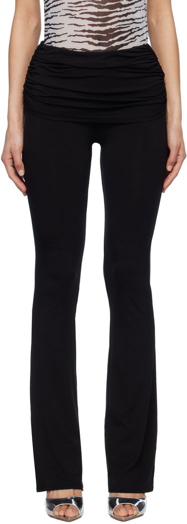 Legíny Miaou Miaou Alana Foldover Flare Trousers Čierna | 1039TJBBLK, 0