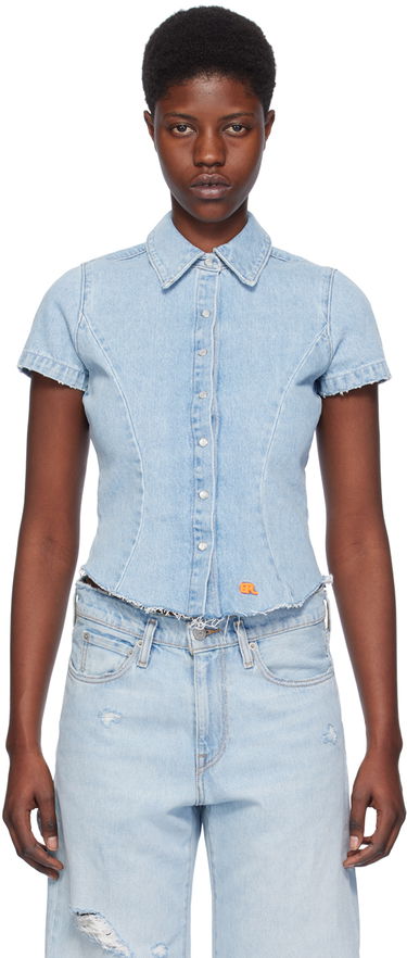 Košeľa ERL ERL Levi's Edition Short Sleeve Denim Shirt Modrá | ERL07B301, 0