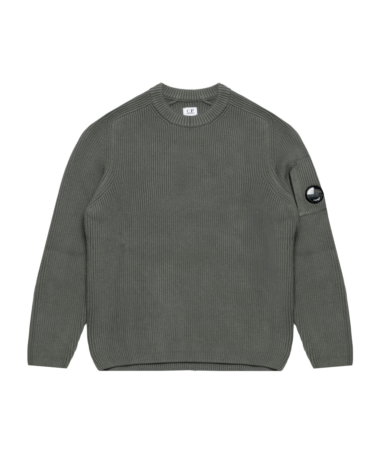 Sveter C.P. Company C.P. Company Knitted Crew Neck Sweater Zelené | 19CMKN015A006608A-921, 0