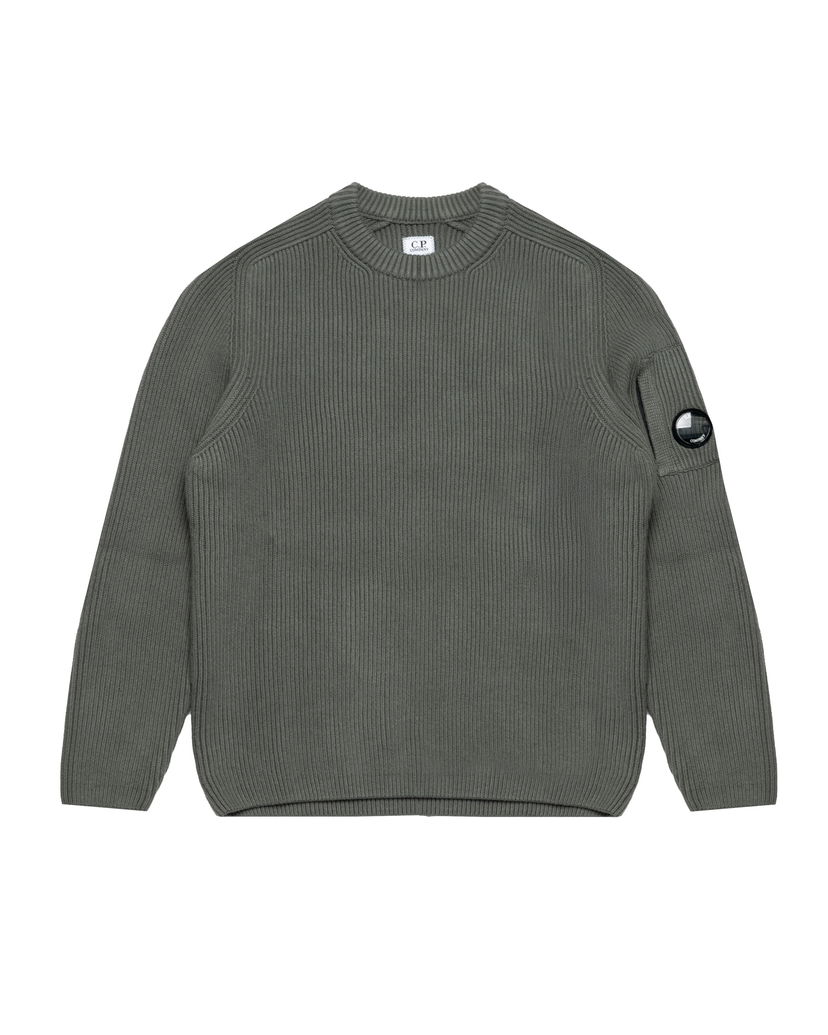Sveter C.P. Company C.P. Company Knitted Crew Neck Sweater Zelené | 19CMKN015A006608A-921