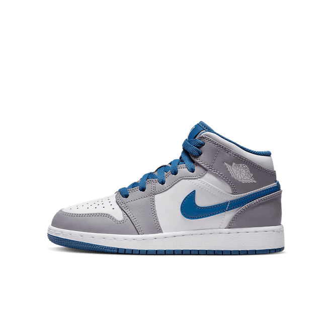 Air Jordan 1 Mid "True Blue" GS