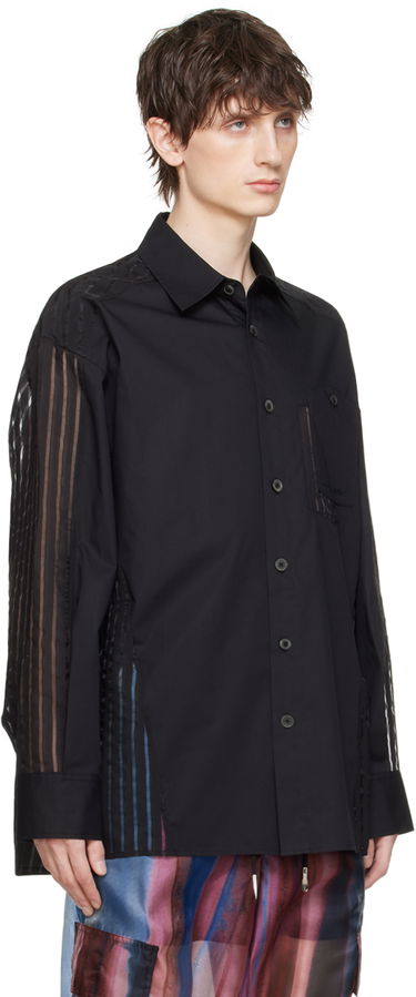 Košeľa Feng Chen Wang Feng Chen Wang Paneled Shirt Čierna | FMS17SR02, 1