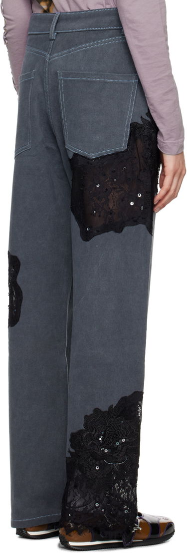 Džínsy Collina Strada Collina Strada Mikaela Lace Appliqué Jeans Šedá | XX6022, 2