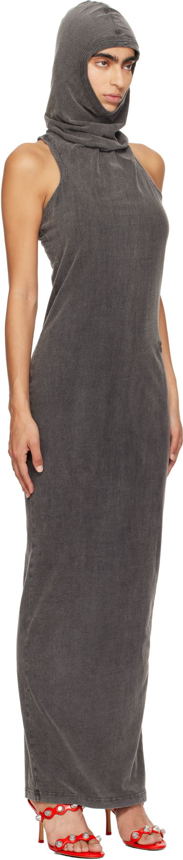 Šaty Alexander Wang Alexander Wang Cowl Neck Racer Back Maxi Dress Šedá | 4CC3246261, 3