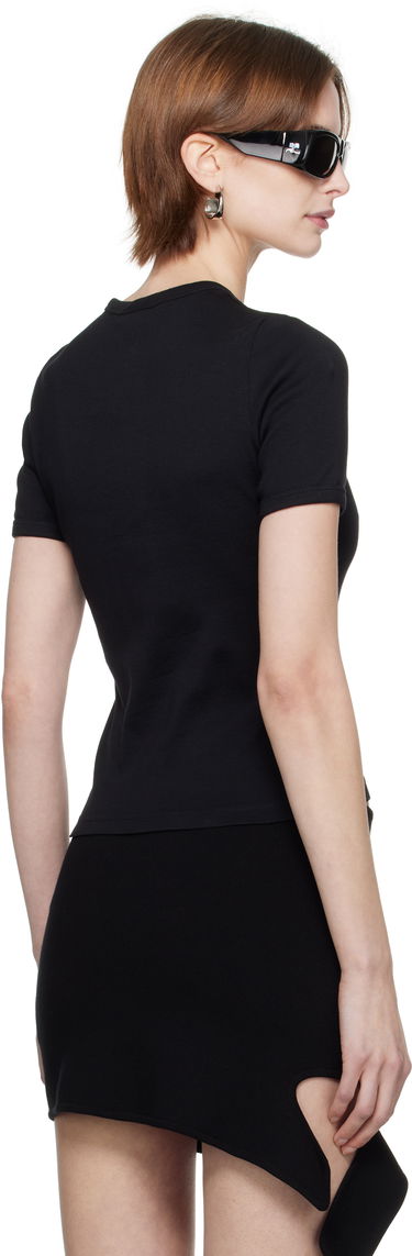 Tričko Courrèges Courrèges Heritage Slim-Fit T-Shirt Čierna | 125JTS017JS0203, 2